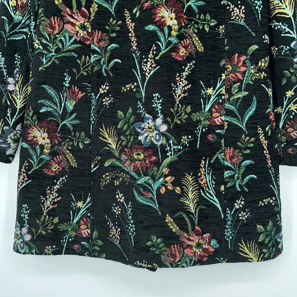 Ba&sh Wylie Floral Tapestry Coat Double Breasted Jacquard Brocade Jacket, XS - Picture 13 of 16